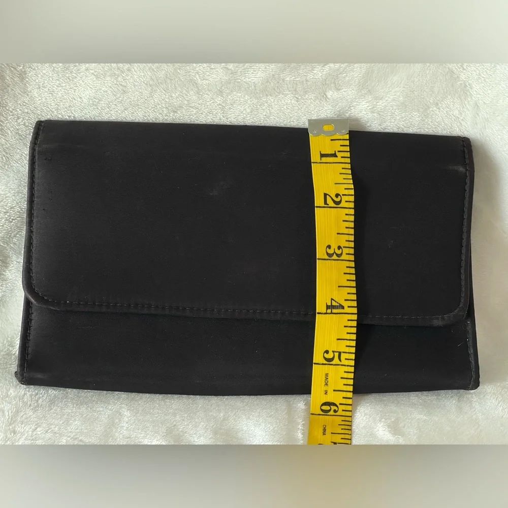 Vintage black satin